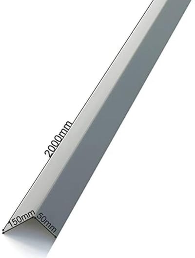 Hoekplaat Aluminium 90 Graden voor Gevel- en Muurbekleding 150 mm x 50 mm
