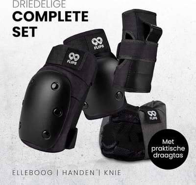 Kniebeschermers - Beschermende accessoires voor inlineskaters; set van 6 beschermers voor kinderen