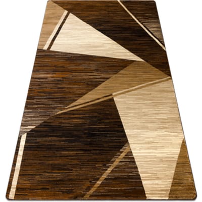 Kleden Rugsx Tapijt ROYAL HE397 Geometrisch - bruin / 100x200 cm
