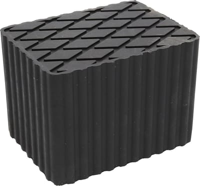Rubberen pad - Onderlegger hefbrug - Bescherming dorpels - Optimale slipveiligheid - 160 x 120 x 115 mm - Meerkleurig