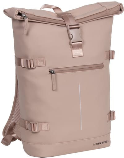 New Rebels William Riverside Oudroze 19L Rugzak Waterafstotend Laptop 15.6