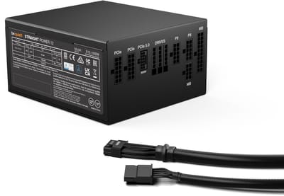 be quiet! Straight Power 12 Platinum 1000W Voeding - 1000 Watt - 135 mm - ATX 3.1 - 80 Plus 80 PLUS Platinum