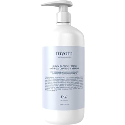 Myom black blonde mask zwarte kleurende masker voor blond haar 1000ml