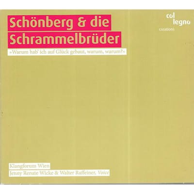 CD SCHONBEG; SCHRAMMEL - Schoenburg Et Les Schrammel  WWE1CD20276 Col Legno 2007 Europe Classique Occasion