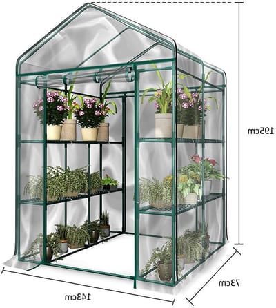 Kas Cover - Plantenkas - Planten Beschermen - Waterdicht en UV-bestendig - 143 x 73 x 195 cm - Transparant
