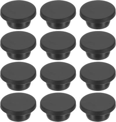 Rubberen Gatpluggen - Siliconen Stoppers - Gaten Af te Dichten - T-Vorm Ontwerp - 20 mm - Zwart