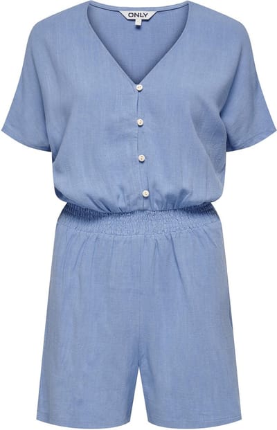 Only Broek Onlsiesta S/s Linen Bl Playsuit Pnt 15322849 Azurine Dames Maat - XS