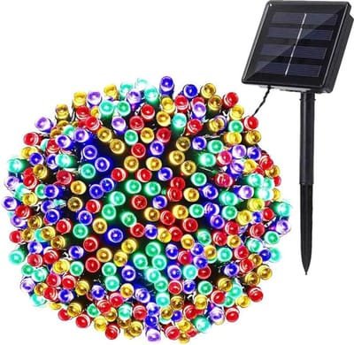 Kerst Fee Lichten - Zonneverlichting Tuin - Buiten Decoratie - 8 Verlichtingsmodi - 22 Meter - Meerkleurig