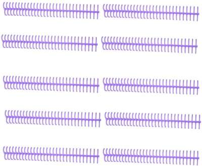 Dailygoods- Bindspoel 10 Stuks - Spiraalbinders 30 Gaten - 16mm Binnendiameter - 130 Vel Capaciteit - Duurzaam Kunststof - Gemakkelijk te Openen - Spiraalbinder