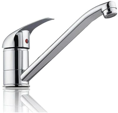Allecto - Keukenkraan Chroom - 360° Rotatie - Enkelvoudige Mengkraan - Modern design - Warm en Koud Water - Hoogwaardige kwaliteit - Geschikt voor ...