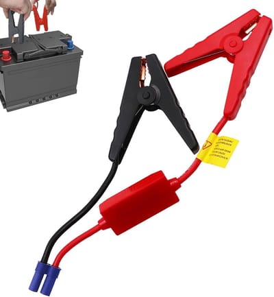 Starthulpkabels - Startkabels auto - Accu starten - EC5 klem adapter - 32 cm - Zwart