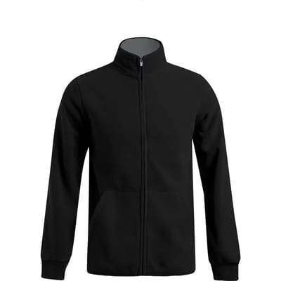 Promodoro Men´s Double Fleece Jacket E7971 - Black/Light Grey (Solid) - L