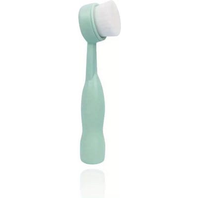 Brosse nettoyante visage à poils souples, manuelle, manche long, fond plat, brosse de nettoyage en profondeur pour le visage