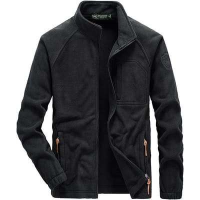 Herfst en Winter Nieuwe Heren Polar Fleece Jas Losse Fleece Sweatshirt Heren Outdoor Effen Kleur Fleece Heren Jas 5XL