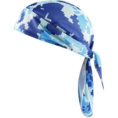 Zomer Fietsbandana Zacht Comfortabel Vochtregulerend Sneldrogend Piratenhoed voor Klimmen Vissen Ademend Fietsmuts blue