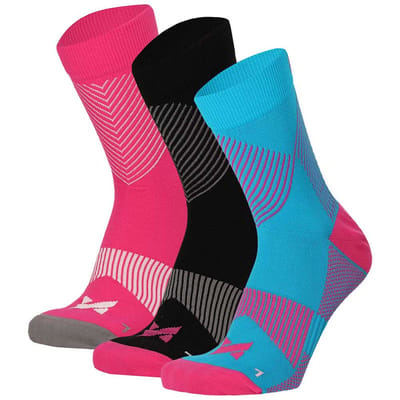 Morethansocks - Sport compressie quarter sokken - 3-Pak - Unisex - Compressie sokken - Compressiesokken hardlopen - Halfhoge compressiesokken
