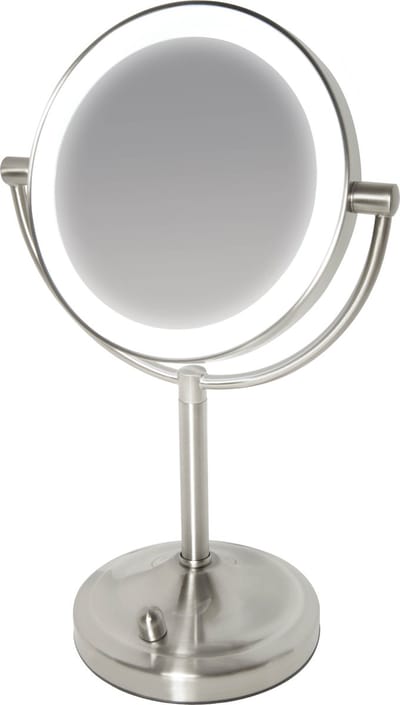 HoMedics MIR8150 Dubbelzijdige Make Up Spiegel met Verlichting - Vrijstaand