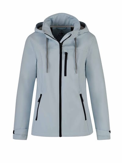 BJØRNSON Kaisa Softshell Tussenjas Dames - Winddicht - Maat 44 - Lichtblauw