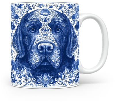 Mok Newfoundland Beker voor koffie of tas voor thee, cadeau voor dierenliefhebbers, moeder, vader, collega, vriend, vriendin, kantoor, opa, oma, hond, kerst, sinterklaas, verjaardag
