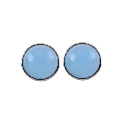 Behave - Oorbellen - Blauw - 1.3 cm doorsnede