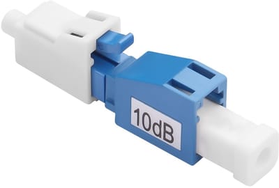Single Mode Attenuator - 10dB Lc/upc Fiber Fixed Damping Adapter