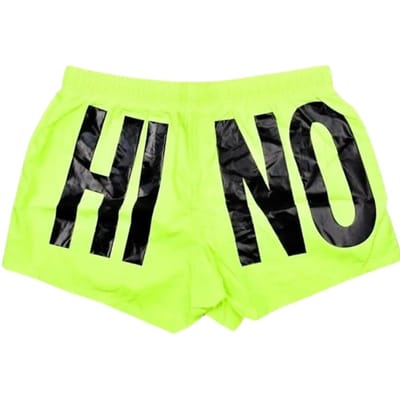 Moschino Heren Polyester Zwemshort met Logo (Geel)