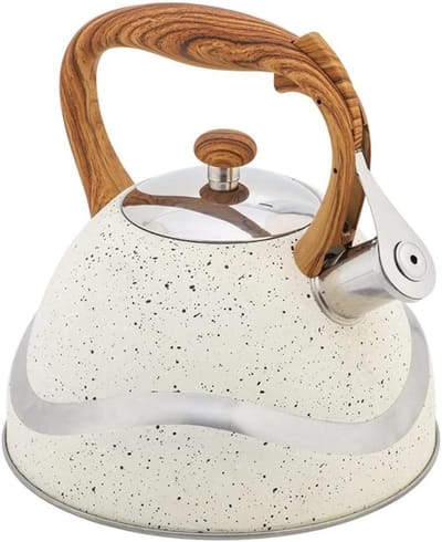 Waterketel - Kookketel Theepot - Water Koken - Luid Fluitend Geluid - 3.5 Liter - Zilver