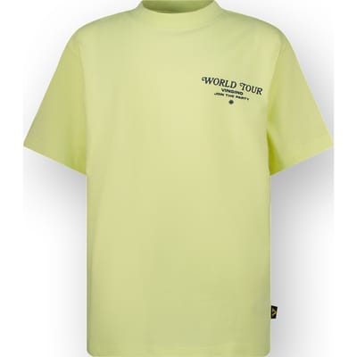 Vingino Boys Haes T-shirt Pale Lime Yellow Size: 10 | T-shirts Outlet | Unisex | Geel