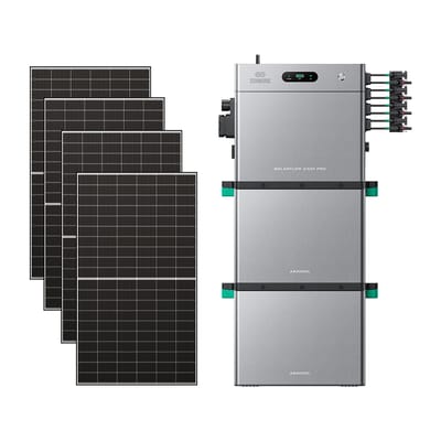 Zendure SolarFlow 2400 Pro - SolarFlow 2400 Pro (2.4 kWh) / 2*AB3000L (5.76 kWh) / 4*515W Bifacial Panel  (2600Wp Max)
