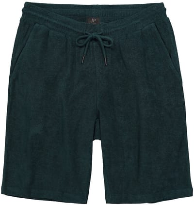 JP 1880 - Heren - bermuda badstof Buik-Fit elastische band tot 8XL - Pijnboomgroen - Maat 3XL