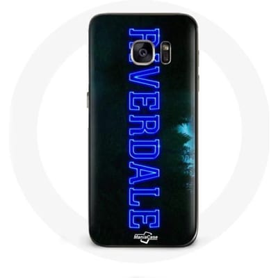 Coque - Riverdale - Galaxy S7 - Logo bleu - Rigide - Protection mixte bleu