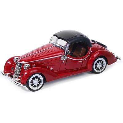 Legering Open En Gesloten Dak Vintage Auto Model, Kinder Speelgoed Auto Ornament, Terugslag Auto Model, Deur Kan Openen