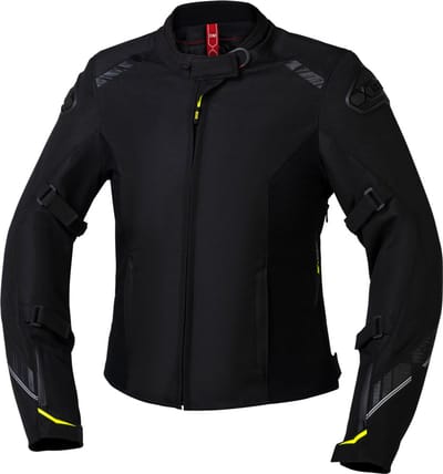 IXS Carbon-ST Waterdichte Dames Zwart Textiele Motorjas - Jas