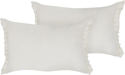 SASSAFRAS - Set van 2 kussens - Gebroken wit - 30 x 45 cm - Linnen