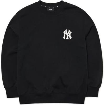 Sweatshirt à col rond MLB Basic Logo New York Yankees Petit Logo Unisexe Noir 3AMTB0221-50BKS XS black