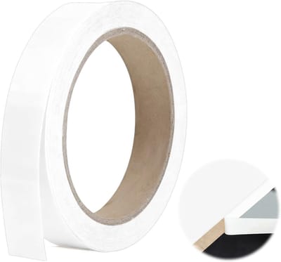 Witte Werkbladrand van 20mm x 10m | Voor Keukenkasten, Meubels en Bureauherstel | Eenvoudige Toepassing van Voorgeplakte Melamine Lijmstrip