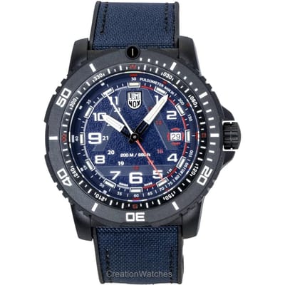 Luminox ICE-SAR Arctic Bracelet en Caoutchouc Cadran Bleu Quartz Montre de Plongée XL.1083 200M pour Homme gray