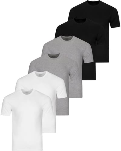 RAGMAN Heren onder t-shirts 6 pack Basic