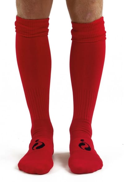 Teamsportkousen - Rood/Zwart
