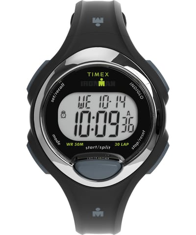 Timex Ironman Essential E30 TW2W17300 Horloge - Kunststof - Zwart - Ø 34 mm