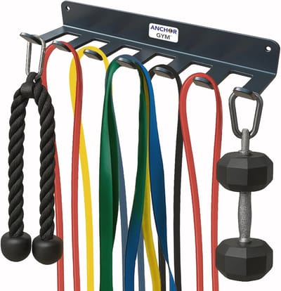 Opbergrek voor fitnessaccessoires met 7 pennen