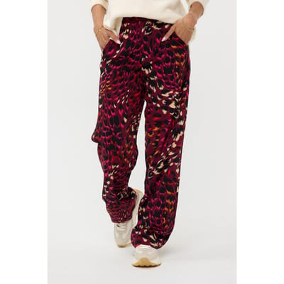 EsQualo Trousers Floral Gem Print Maat: 34 | Pantalons Outlet | Dames