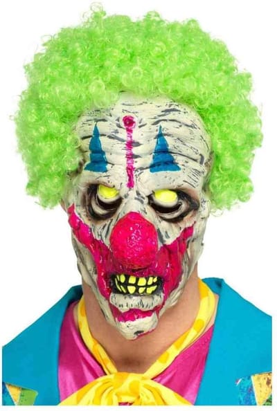 Glow in the dark clowns masker