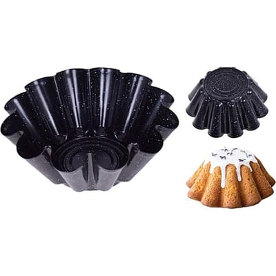 Brunbeste Babka Bakvorm met Antiaanbaklaag - Ø22x9 cm