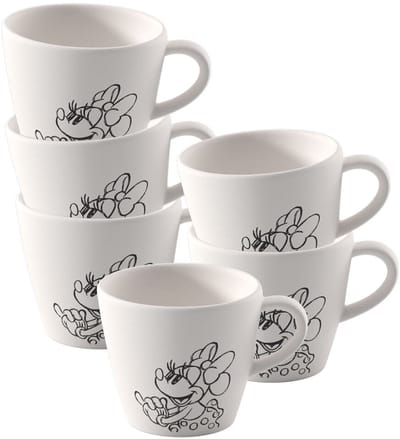 Espressotassen Manufacture Rock blanc - Mickey Mouse 60 ml Set van 6