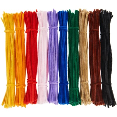 VBS Chenilledraad "Kleuren mix", 30 cm, set van 500