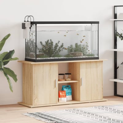 vidaXL - Aquariumstandaard - Sonoma - Eiken - 121x41x58 - cm - Bewerkt - Hout