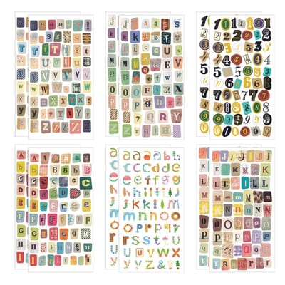 Dailygoods- Letterstickers 648 Stuks - Waterdicht - Zelfklevend
