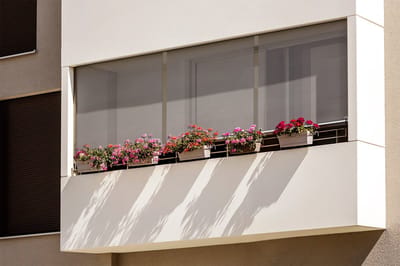 Coloray Buitenrolgordijn - Licht warmgrijs Zonwerend Gordijn - 50x180 cm - Windscherm Balkon - UV-Bescherming Buiten - Buitenjaloezie - Zonnescherm Verticaal - Privacy Scherm Terras - Zonwering Balkon