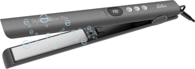 Solis StyleVolution Flex Stijltang - 150 t/m 230°C - Keramische Platen - Ionische Technologie - Voor Elk Haartype - Snelle Opwarming -Zwart